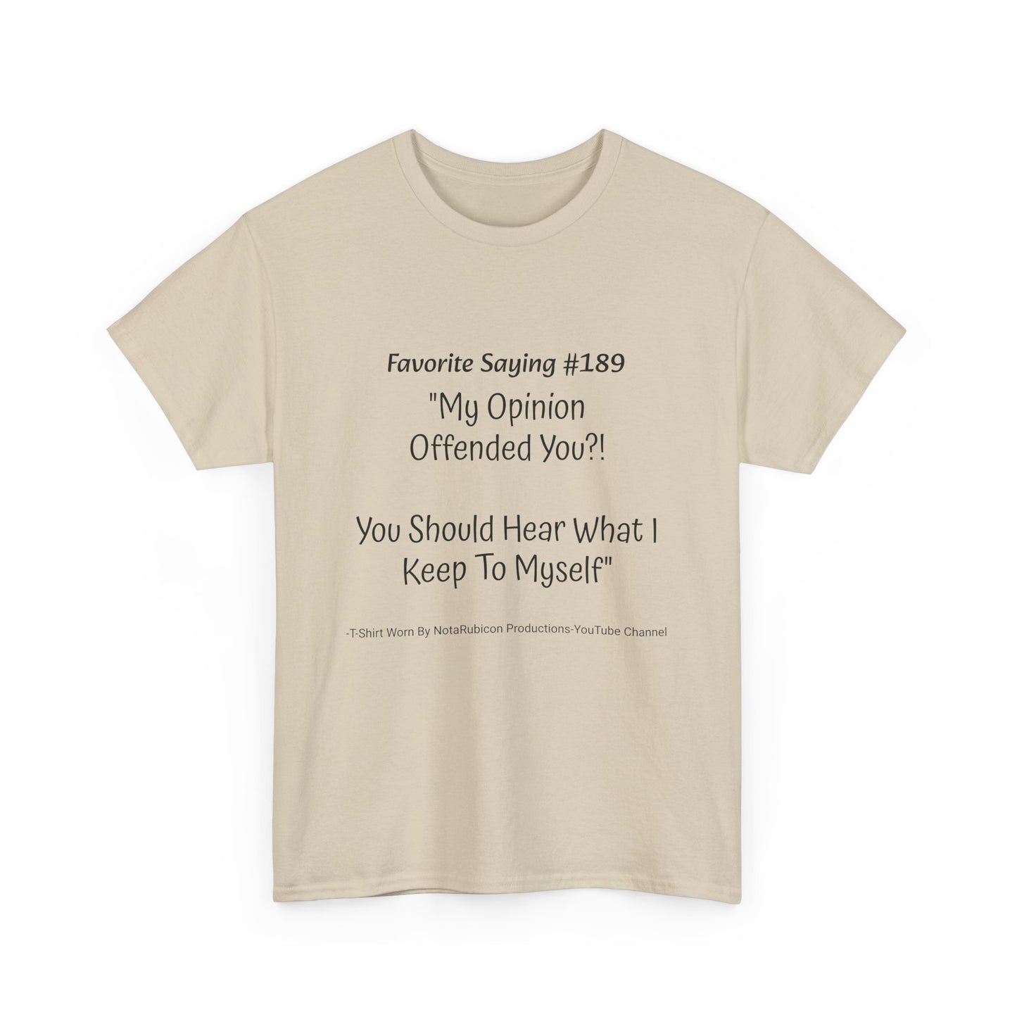 NotaRubicon Opinions - Unisex Heavy Cotton Tee
