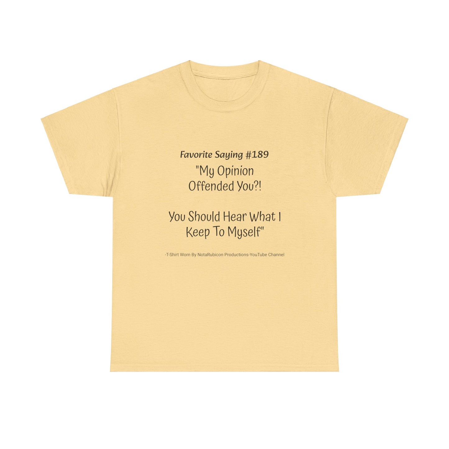 NotaRubicon Opinions - Unisex Heavy Cotton Tee