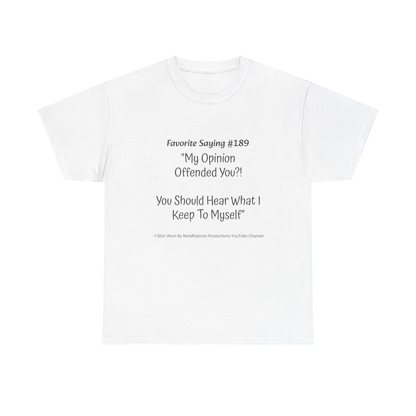 NotaRubicon Opinions - Unisex Heavy Cotton Tee