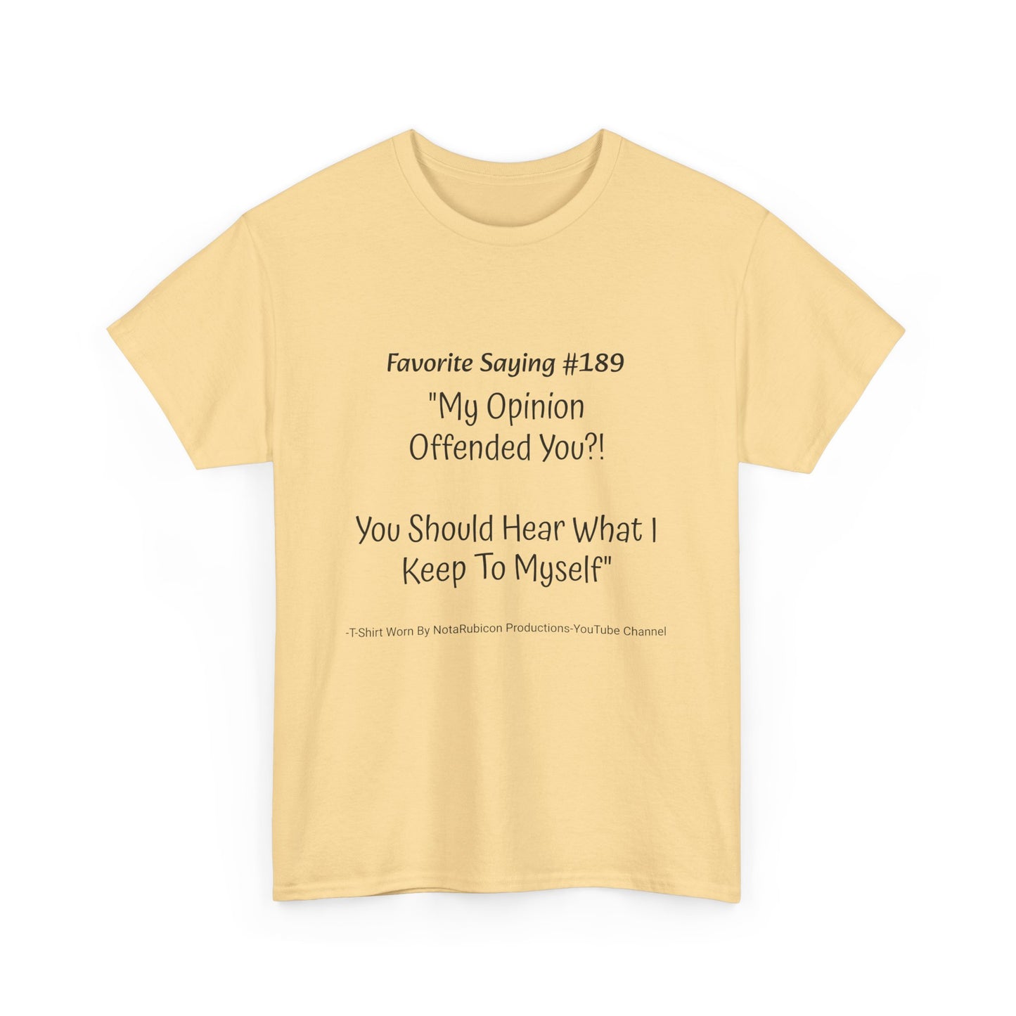 NotaRubicon Opinions - Unisex Heavy Cotton Tee