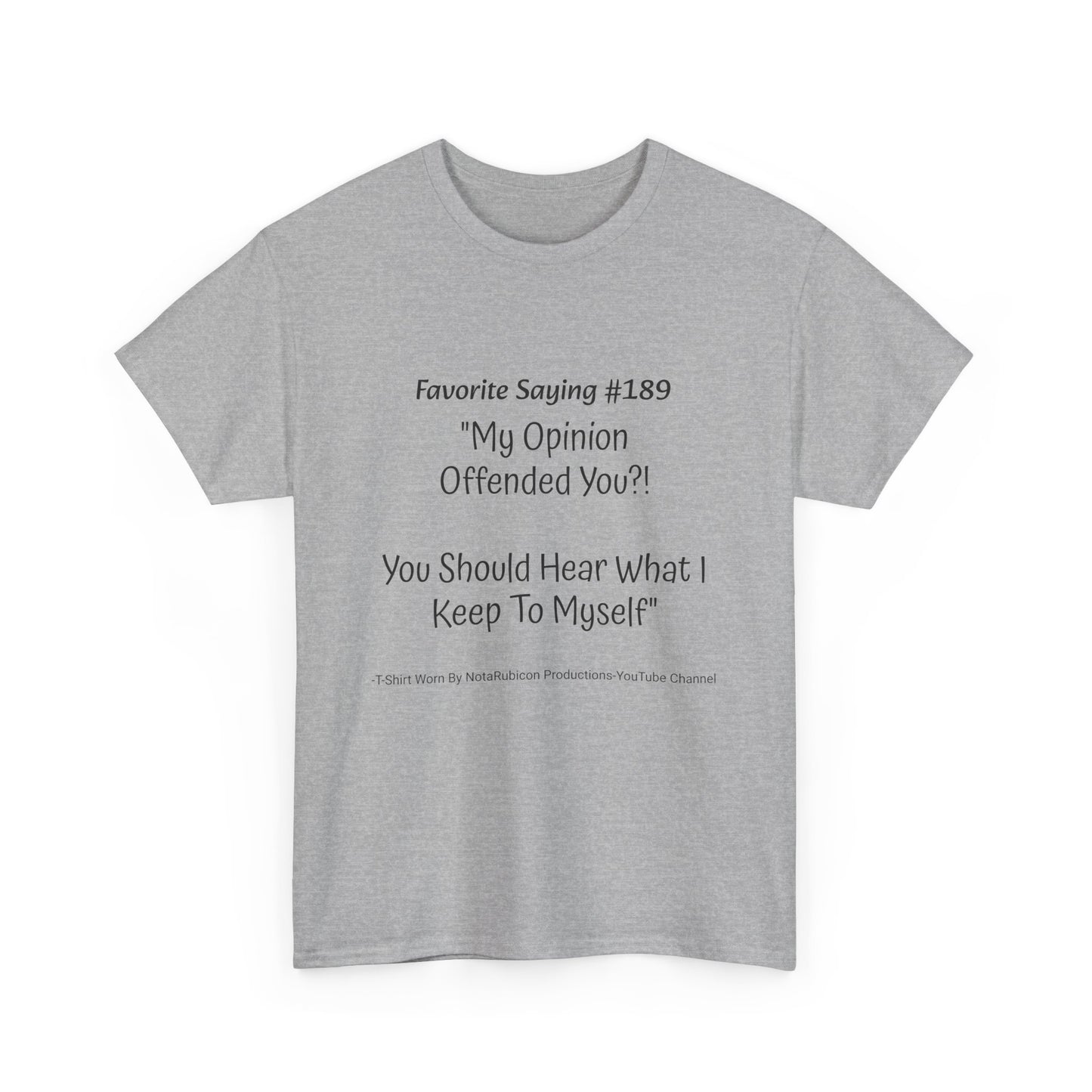 NotaRubicon Opinions - Unisex Heavy Cotton Tee