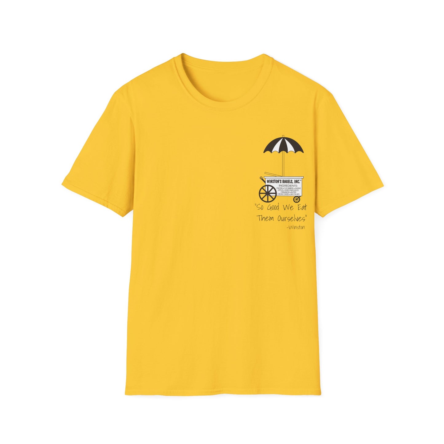Winston’s Bagels 2 Sided Old & New Unisex Softstyle T-Shirt