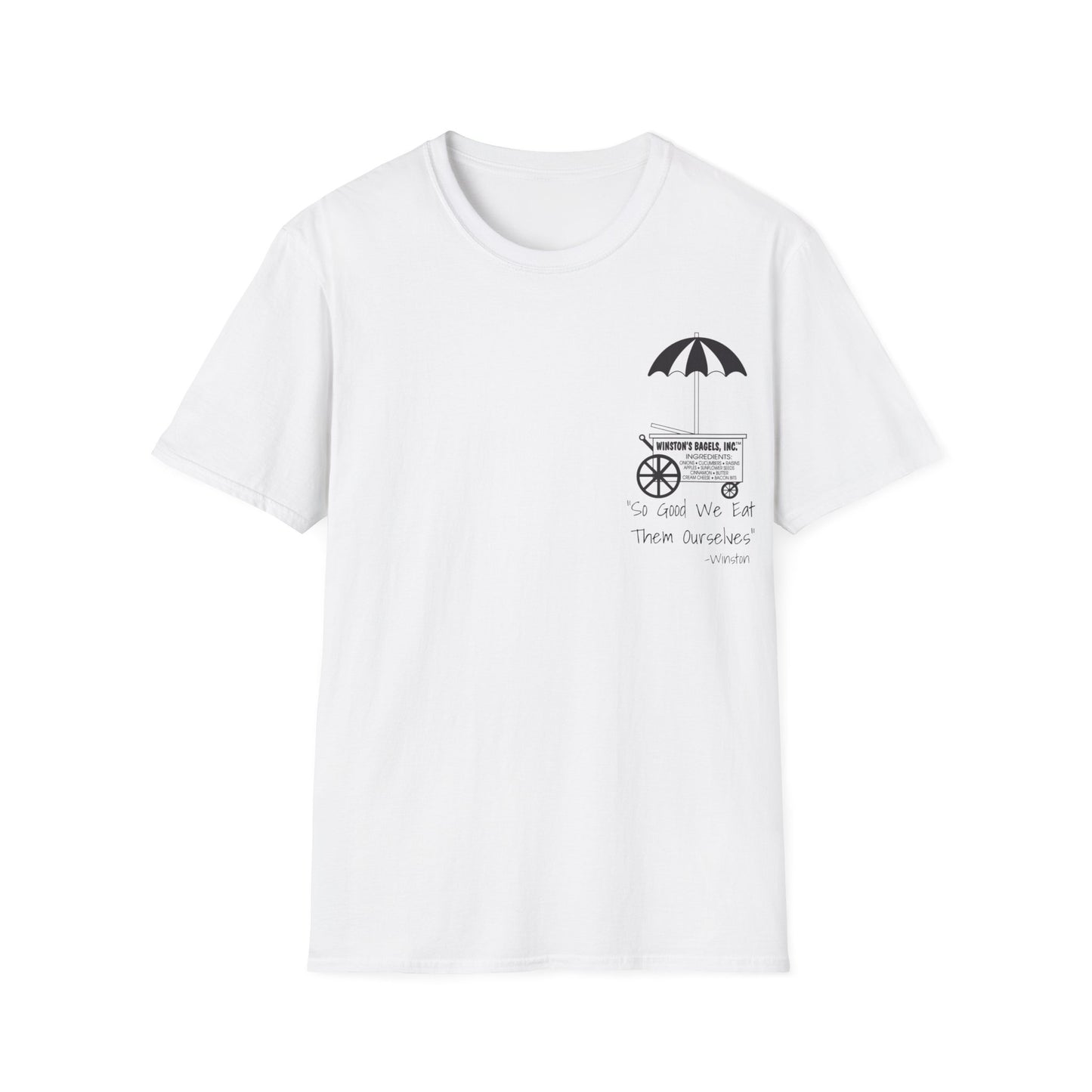 Winston’s Bagels 2 Sided Old & New Unisex Softstyle T-Shirt