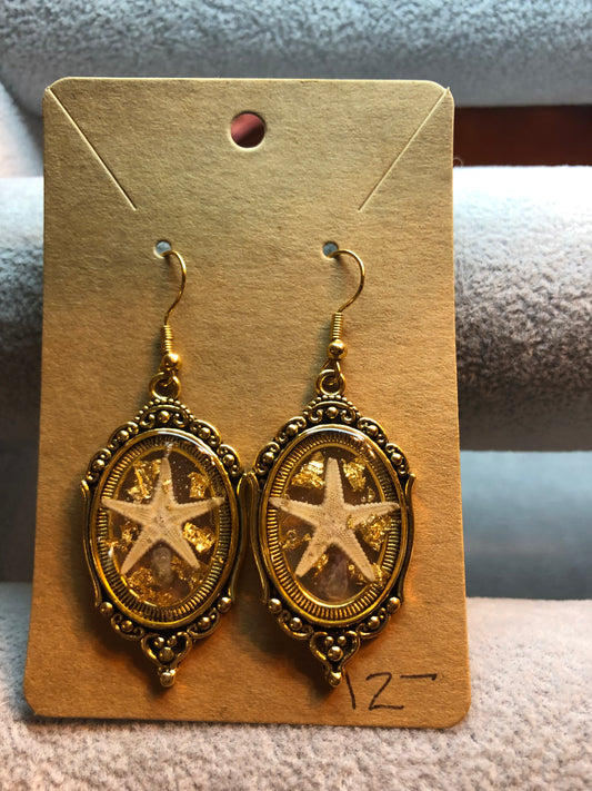 REAL Starfish Earrings Jewelry