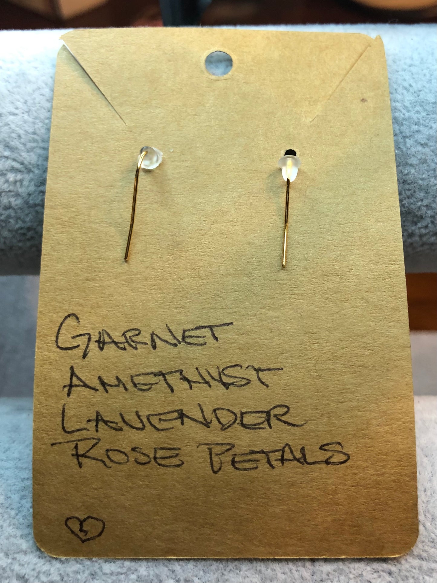 Garnet and Amethyst Earrings Jewelry