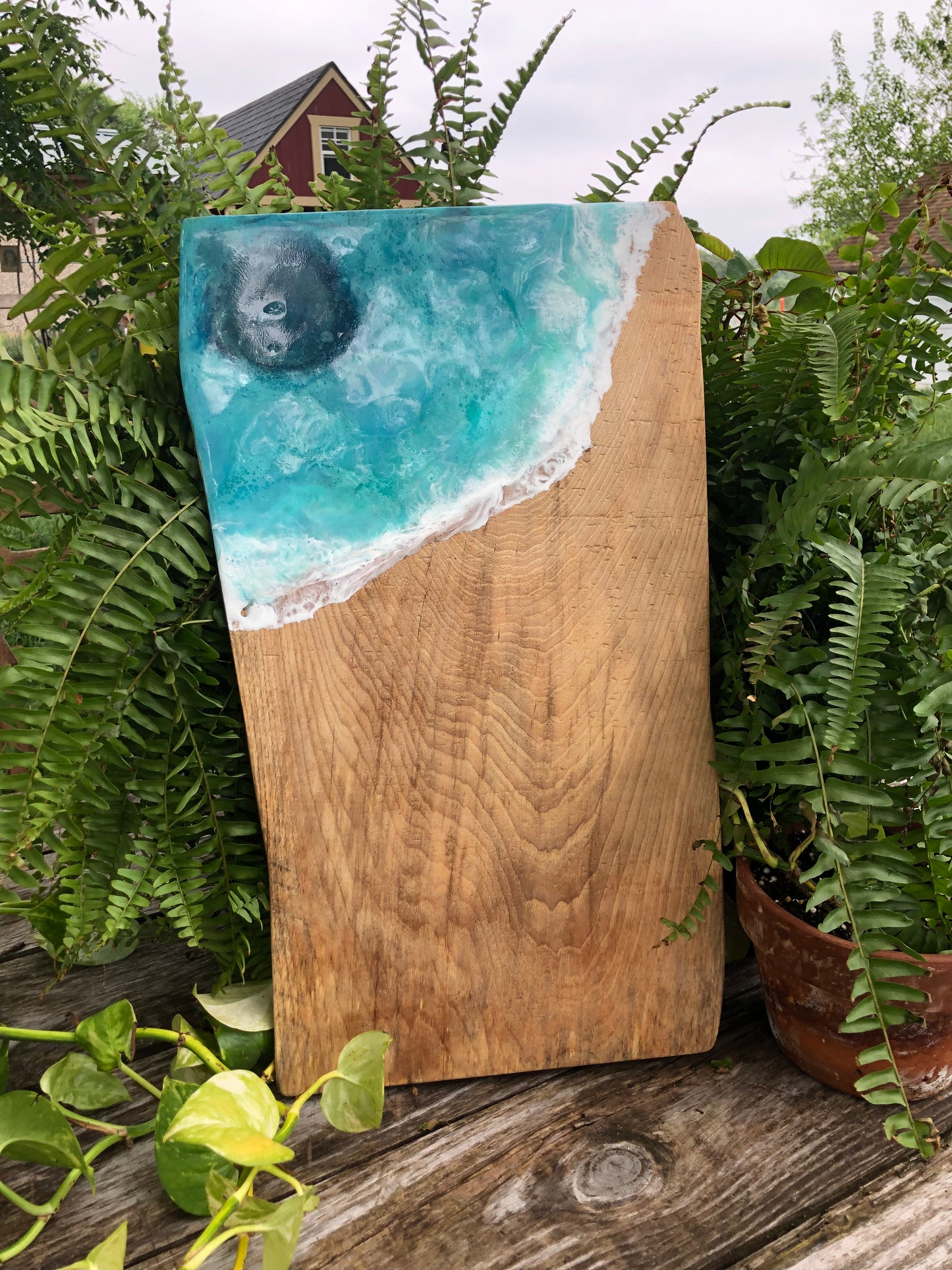 Large and HEAVY Blue Hole Charcuterie Board