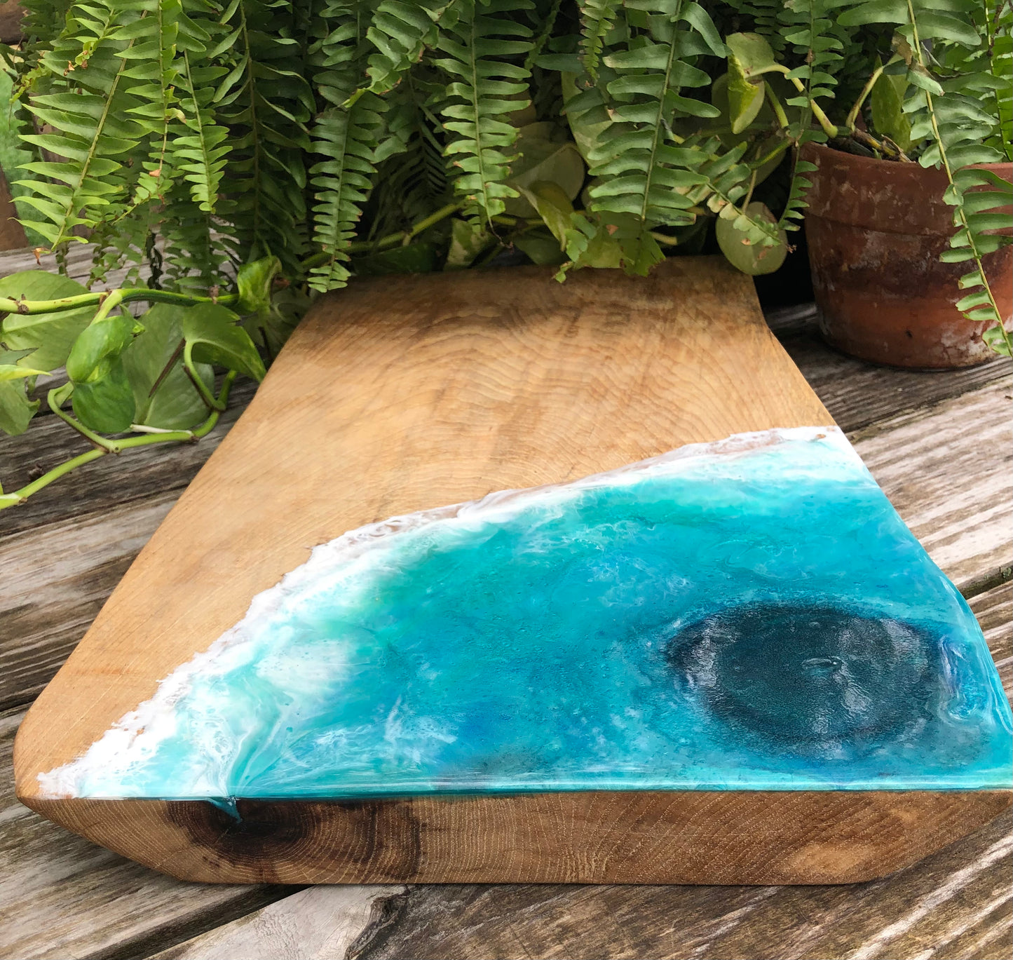 Large and HEAVY Blue Hole Charcuterie Board
