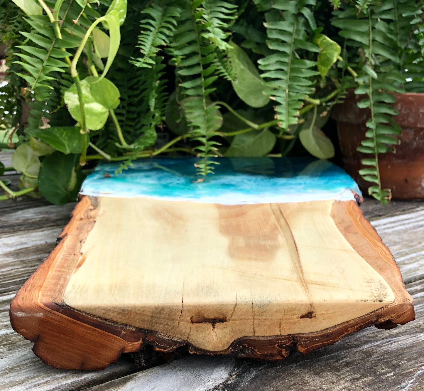 ***SOLD***Stunning Blue Hole Charcuterie Board