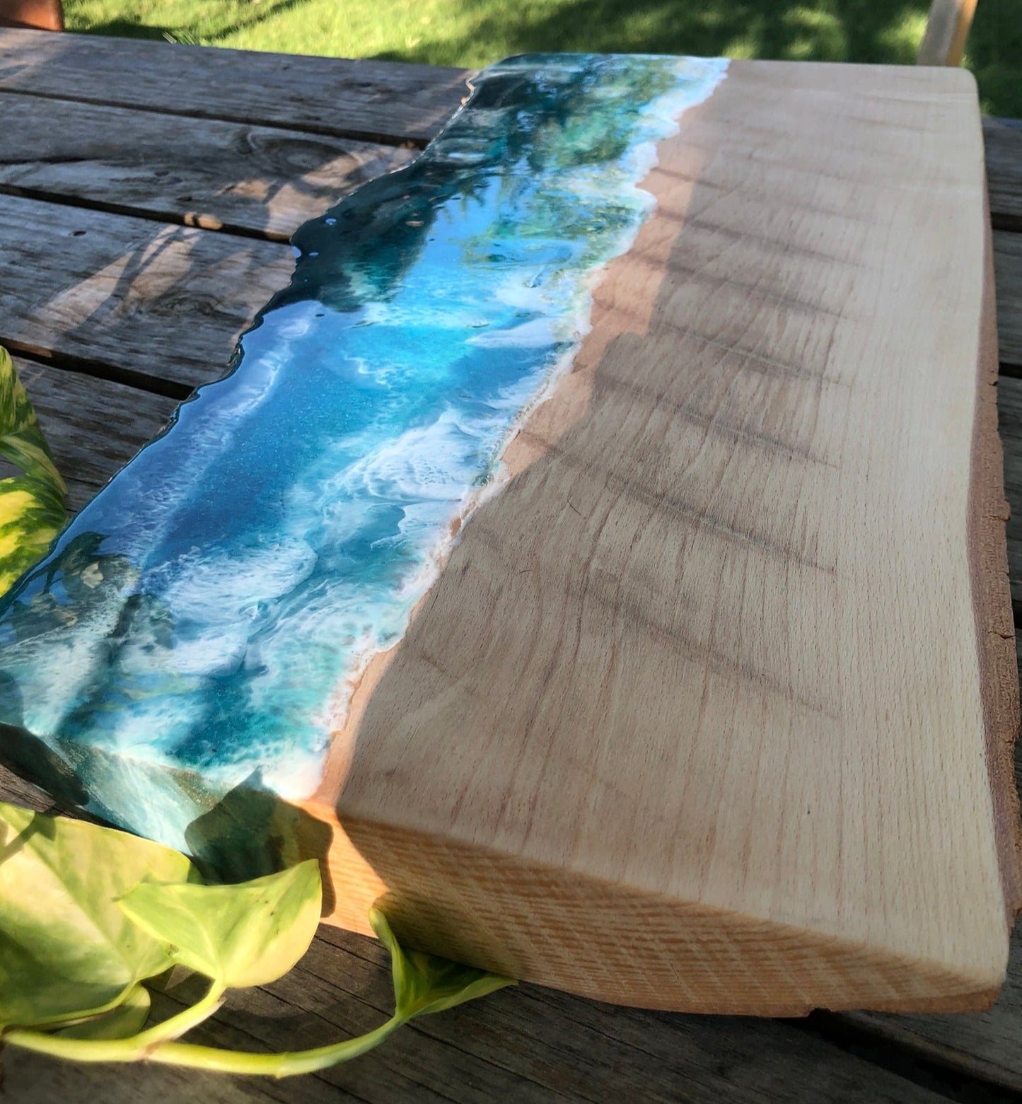 *** SOLD *** Stormy Caribbean Charcuterie Board