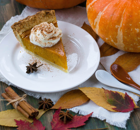 Caramel Coffee Spiced Pumpkin Pie